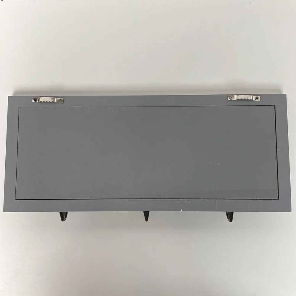 Decorative Gray Key Sign with Hooks